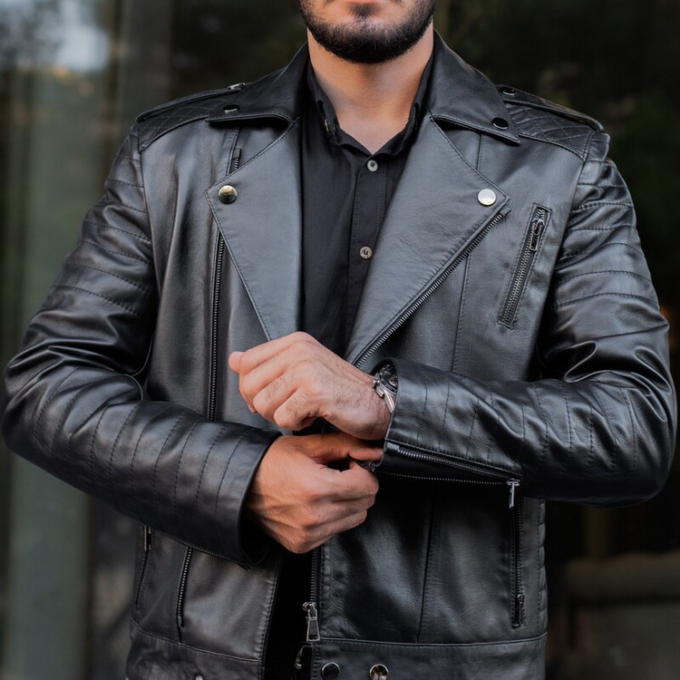 بایکر چرم اورجینال زارا